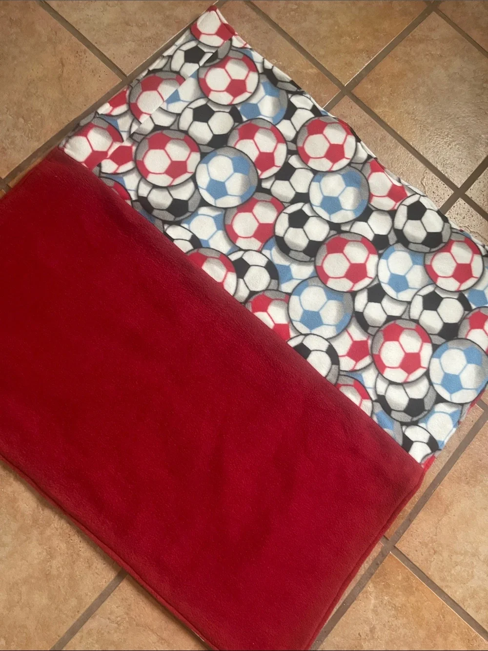 Unique handmade Patchwork Kids Blanket - Multicolor Quilted Squares